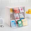 Aufbewahrungsbox Tee Kaffeepads Küchen Organizer mDesign Creme/Durchsichtig Bild 2