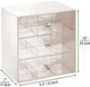 Aufbewahrungsbox Tee Kaffeepads Küchen Organizer mDesign Creme/Durchsichtig Bild 3