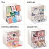 Aufbewahrungsbox Tee Kaffeepads Küchen Organizer mDesign Creme/Durchsichtig Bild 5