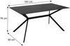 Esszimmertisch HWC-O58, Esstisch Sinterstein Metall, Marmor-Optik 160cm ~ grau Bild 3