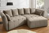 riess-ambiente Big-Sofa ROYAL 295cm greige - Strickstoff, Federkernpolsterung, Nosagfederung, Einzelartikel 1 Teile, XXL-Couch mit Kissen & Rundum-Bezug - ideal für Gäste- und Wohnzimmer Bild 2