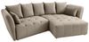riess-ambiente Big-Sofa ROYAL 295cm greige - Strickstoff, Federkernpolsterung, Nosagfederung, Einzelartikel 1 Teile, XXL-Couch mit Kissen & Rundum-Bezug - ideal für Gäste- und Wohnzimmer Bild 4