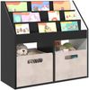vidaXL Kinderregal Schwarz 72,5 x 29,5 x 69 cm Holzwerkstoff 892380 Bild 3