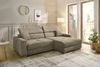 Ecksofa Auszug elektrisch USB-C Kopflehne verstellbar Couch Cord Braun Taupe Bild 2