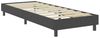 Boxspring-Bettgestell Grau Stoff 100x200 cm Bild 3