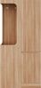Merax Kleiderschrank 70 x 40 x 170 cm, mit Schubladen und Staufächern, offenem Kleiderbereich, eintürig, Holzfarbe Bild 5