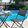 TLGREEN Balkonset Gartentisch- und Stuhlset, Gartenmöbel Set 3-teilige,Klappbar mit 2 Stühle und Tisch Bild 3