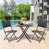 TLGREEN Balkonset Gartentisch- und Stuhlset, Gartenmöbel Set 3-teilige,Klappbar mit 2 Stühle und Tisch Bild 2