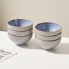JIWOO Müslischale 6er Ø11,7cm, Frühstückschalen Eisschale Dessertschalen Obstschale, Keramik, (Schaleset, 6-tlg), Bowl, Hochwertiges Schalen Lila Schale Mikrowellenofen Spülmaschine Bild 2