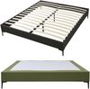Doppelbett Lilla mit Matratze Cord 180x200 cm Grün [en. casa] Bild 5