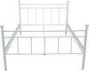 Metallbett 180x200 WeiÃŸ Landhausstil Bettgestell Doppelbett stabil pulverbeschichtet Bild 2