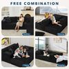 GarveeMore Ecksofa mit L-förmiger Chaiselongue,modernes Modulsofa mit tiefer Sitzfläche, gepolstertes Sofa für Wohn und Schlafzimmer,keine Montage erforderlich Bild 4