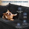 GarveeMore Ecksofa mit L-förmiger Chaiselongue,modernes Modulsofa mit tiefer Sitzfläche, gepolstertes Sofa für Wohn und Schlafzimmer,keine Montage erforderlich Bild 3