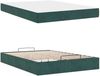 vidaXL Bettgestell mit Matratze 2 pcs Grün Samt 3399573 Bild 2