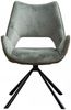 KAWOLA Esszimmerstuhl VELO Drehstuhl Stoff graugrün 89 x 61 x 57 cm Bild 3