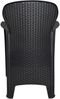 Dmora Outdoor-Stuhl Amilton, Gartensitz, Outdoor-Sessel mit Rattan-Effekt, 100 % Made in Italy, 59x57h85 cm, Anthrazit Bild 5