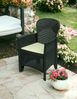 Dmora Outdoor-Stuhl Amilton, Gartensitz, Outdoor-Sessel mit Rattan-Effekt, 100 % Made in Italy, 59x57h85 cm, Anthrazit Bild 2