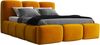 Polsterbett STAR 120x200 ohne Matratze mit Bettkasten und Lattenrost. Farbe: Senf 8 Bild 4