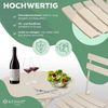 KESSER® Bistroset, 3-teilig, Bistrotisch mit 2 Stühle, inkl. Abdeckung, klappbar, Metall Cappuccino Bild 4