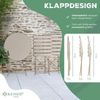 KESSER® Bistroset, 3-teilig, Bistrotisch mit 2 Stühle, inkl. Abdeckung, klappbar, Metall Cappuccino Bild 3