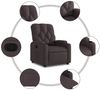 vidaXL Relaxsessel Dunkelbraun Stoff 372484 Bild 5