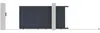 Vente-unique - VIAZO Eingangstor Metall Grau - B 4,6 cm x H 178 cm x L 348 cm Bild 5