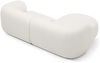 Micadoni Ecksofa Kate 2-Sitzer Links Boucle Weiß Bild 3