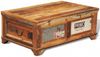 vidaXL Couchtisch mit Stauraum Vintage Altholz 241092 Bild 3