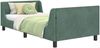 vidaXL Kinderbettgestell mit Kopfteil Meergrün 80 x 200 cm Samt 42010872 Bild 2
