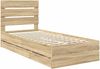 vidaXL Bettrahmen Sonoma-Eiche 100 x 200 cm Ingenieurs Holz 3411854 Bild 4