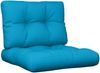 vidaXL Palettenkissen 2 Stk. Blau Stoff Bild 2