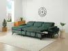 Vente-unique - SURDELI Sofa Stoff Grün - B 176 cm x H 80 cm x L 284 cm Bild 3