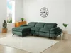 Vente-unique - SURDELI Sofa Stoff Grün - B 176 cm x H 80 cm x L 284 cm Bild 2