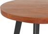 Esszimmertisch rund 90 cm Akazienholz nussbaumfarben schwarz SOPHIA 76575792 Bild 3