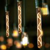 ZMH LED Edison Glühbirne Röhrenlampe E27 Vintage Glühlampe in Röhrenform 300mm 4W Warmweiß Spirale Filament Antike Nostalgie und Retro Beleuchtung für Haus Café Bar Party, nicht dimmbar Bild 5