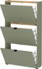 Germania Schuhschrank 3235-629, in Taupegrün/Navarra-Eiche-Nb, mit Klappendämpfung, 71 x 126 x 22 cm (BxHxT) Bild 4
