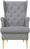 vidaXL Sessel Hellgrau Stoff 42029918 Bild 2