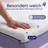 Mister Sandman Ergonomic Komfortschaum Topper 5cm, H2-mittlere Härte, Weiß, 100x190 cm Bild 2