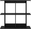 vidaXL Wandregal Wandhalterung Schwarz 100 x 20 x 75 cm Holzwerkstoff 8012085 Bild 3