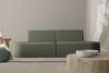 Sofaset Designersofa Set 2-1 MILOT in Stoff Ascot Bukla Moosgrün Bild 2