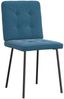 vidaXL Esszimmerstühle 6 Stk. Blau Samt 3315437 Bild 4