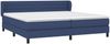 vidaXL Polsterbett mit Matratze Stoff Blau 200x200 cm Bild 3