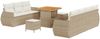 vidaXL Gartensofa-set mit Kissen mit Speicher 10 pcs Beige Poly-Rattan 3361836 Bild 2