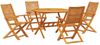 vidaXL Garten Essgruppe 5 pcs Braun Massivholz Akazie 3375707 Bild 2