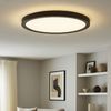 LED Deckenleuchte, Backlight, schwarz, rund, D 42,5 cm Bild 3