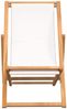 vidaXL Liegestuhl Teak 56x105x96 cm Creme 43802 Bild 3