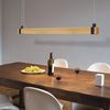 ZMH Vintage LED Pendelleuchte Dimmbar Diam. 100CM Holz und Metall 19W Industrielle Esszimmerlampe für Wohnzimmer Schlafzimmer Büro Bild 5