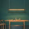 ZMH Vintage LED Pendelleuchte Dimmbar Diam. 100CM Holz und Metall 19W Industrielle Esszimmerlampe für Wohnzimmer Schlafzimmer Büro Bild 2