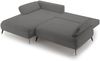 Selsey 'Avolla' Ecksofa mit Schlaffunktion, Bettkasten und hydrophober Chenille, linksseitig, Grau Bild 4