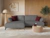 Selsey 'Avolla' Ecksofa mit Schlaffunktion, Bettkasten und hydrophober Chenille, linksseitig, Grau Bild 2